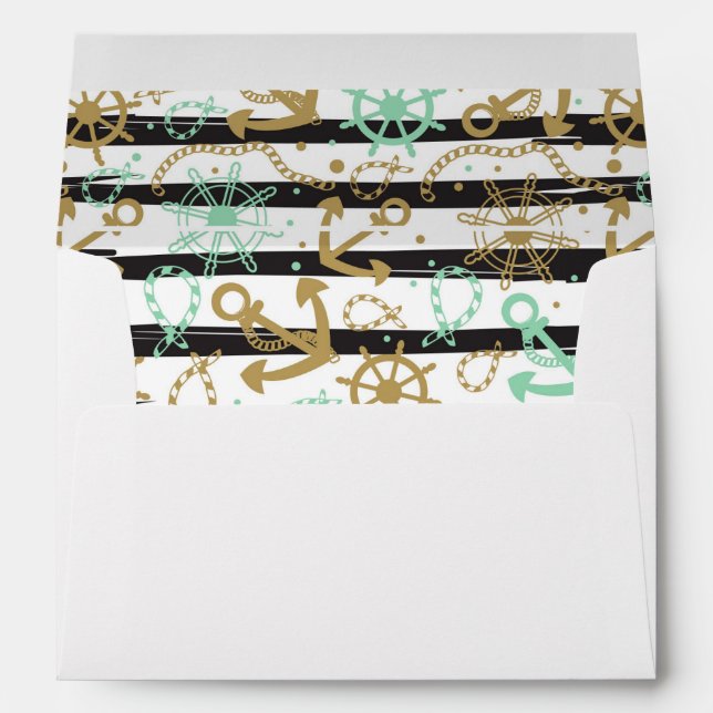 Sea Anchor Pattern Envelope (Back (Bottom))