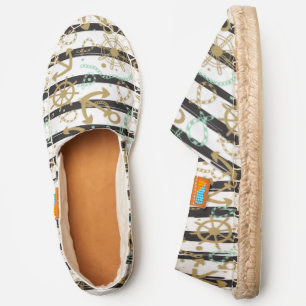 Sea Anchor Pattern Espadrilles