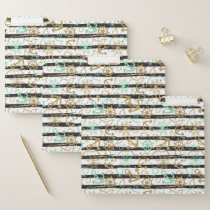 Sea Anchor Pattern File Folder