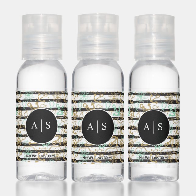 Sea Anchor Pattern Hand Sanitizer (Set)