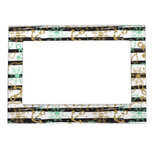 Sea Anchor Pattern Magnetic Photo Frame