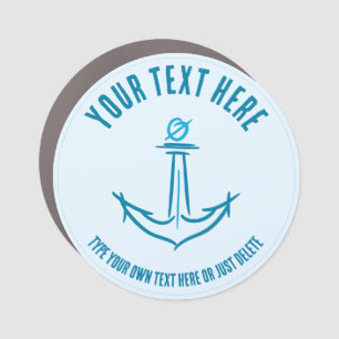 Sea anchor. Sailor Gift Template Car Magnet