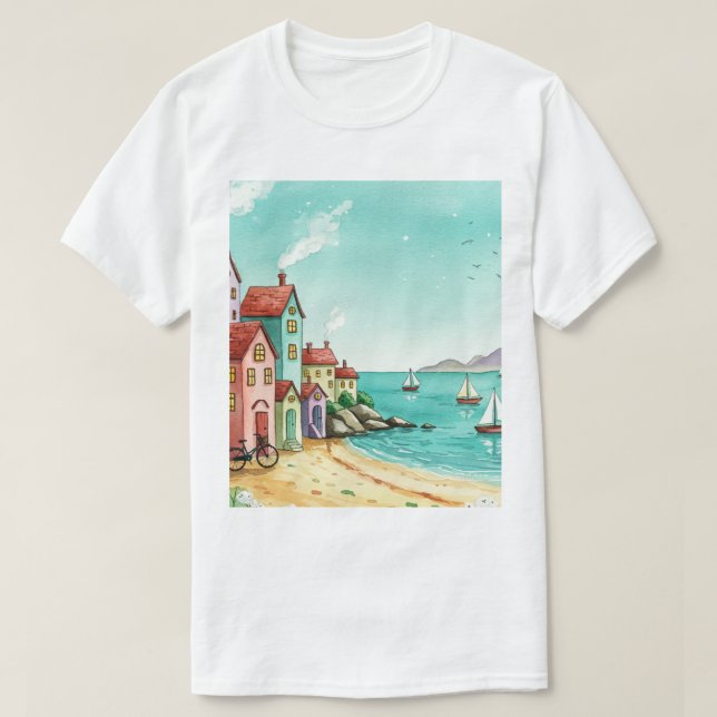 Sea and beach T-Shirt (Design Front)