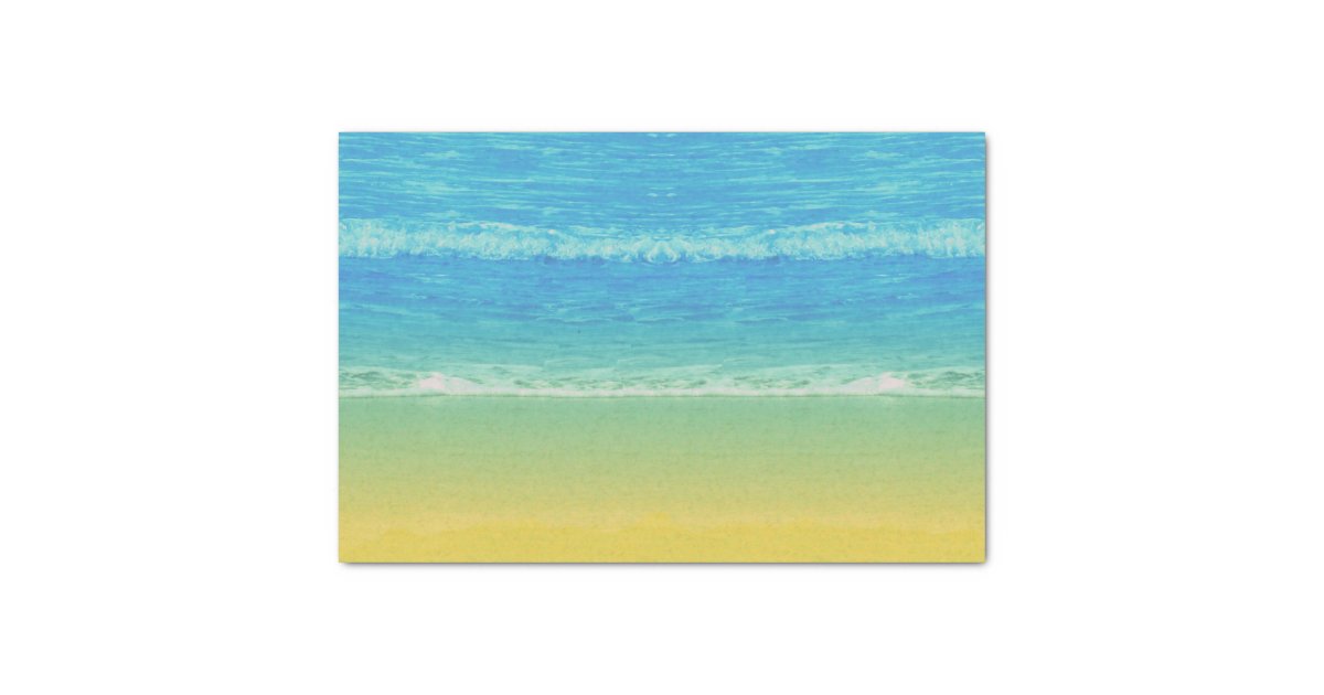 Sea And Beach Themed Tissue Paper Zazzle