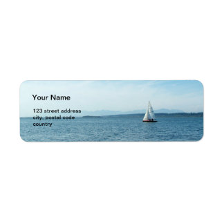 sea and boat address label