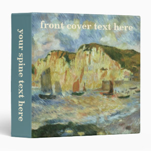 Sea and Cliffs by Pierre Renoir, Vintage Fine Art Binder