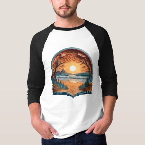 Sea and foamy waves T_Shirt