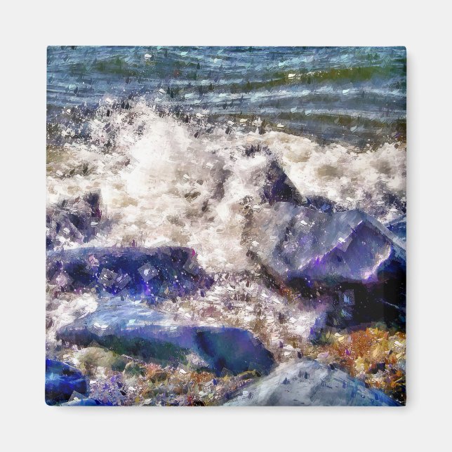 SEA AND ROCKS MAGNET (Front)