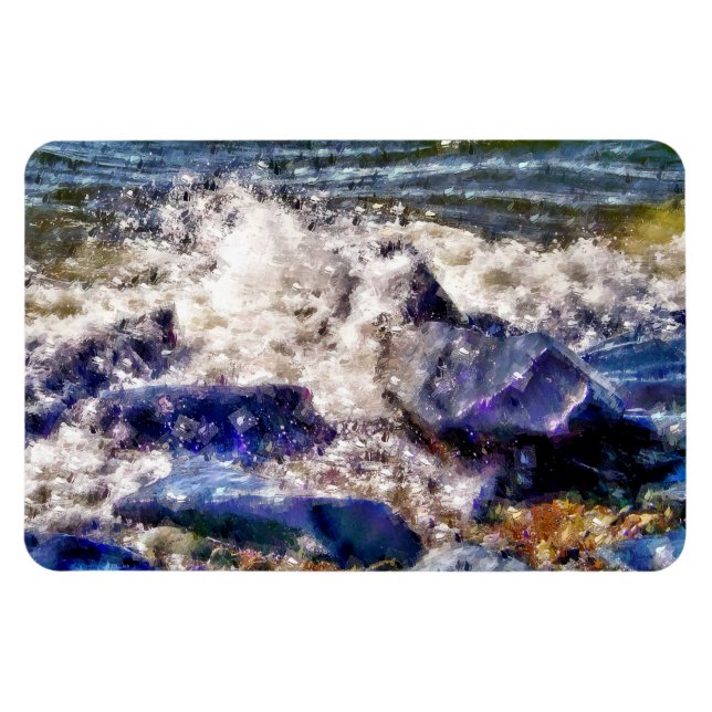 SEA AND ROCKS MAGNET (Horizontal)