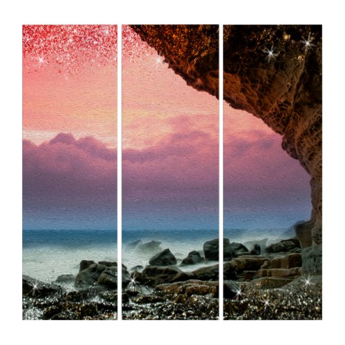 Sea and Rocks Triptych