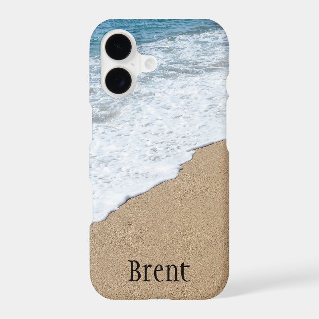 Sea and Sand Diagonal Vacation  iPhone Case (Back)