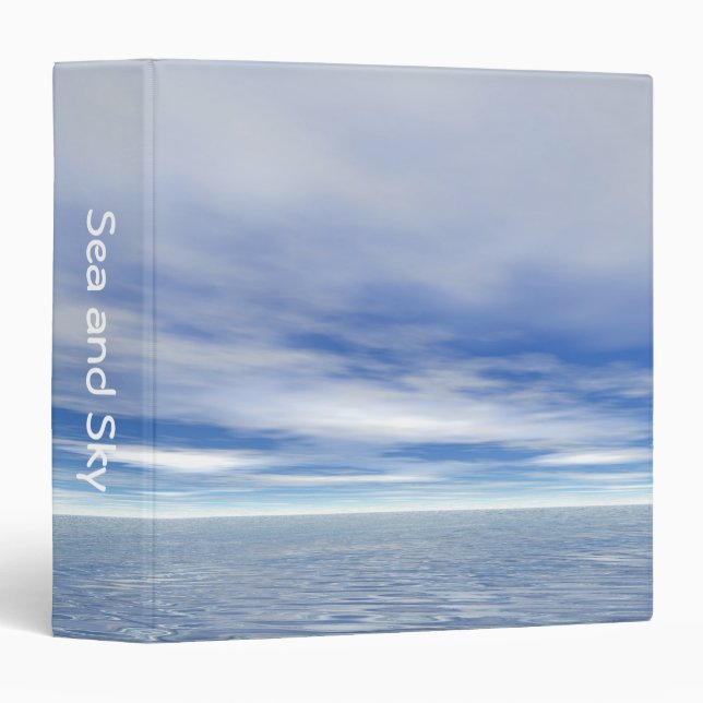 Sea and Sky (1.5in) 3 Ring Binder (Front/Spine)