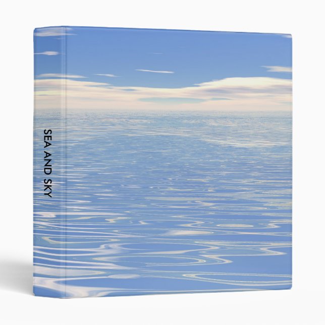 Sea and Sky (1in) 3 Ring Binder (Front/Spine)