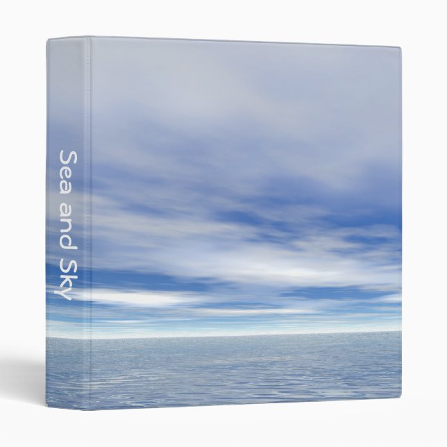 Sea and Sky (1in) 3 Ring Binder (Front/Spine)