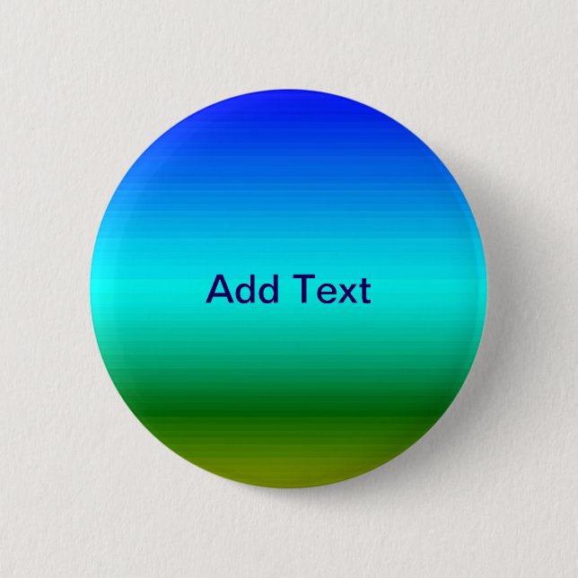 Sea and Sky Blue and Green Gradient Button (Front)