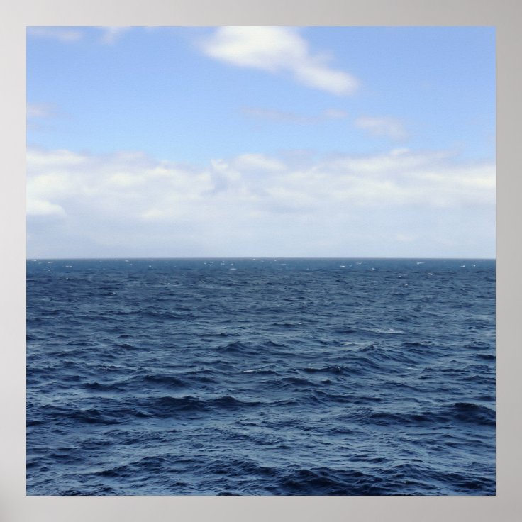 sea and sky horizon poster | Zazzle