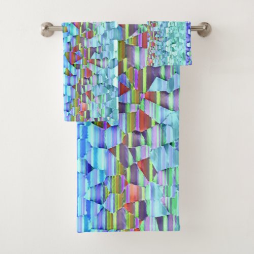 Sea and Sky Mosaic Bath Towel Set