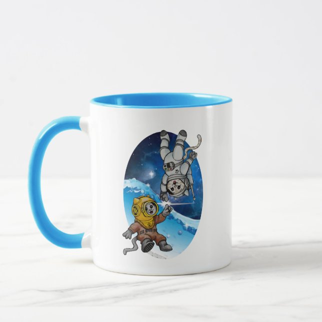Sea and Space Kitties - Benefits PACR Mug (Left)