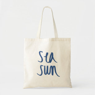 Sea and Sun Cute Summer Tote Bag