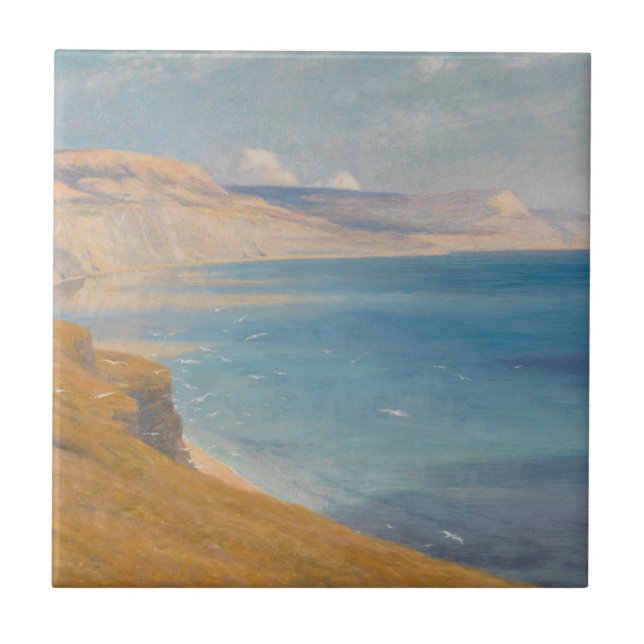 Sea and Sunshine Ceramic Tile (Front)