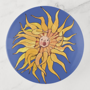 Sea Anemone Actinia Ocean Underwater Surreal Art Trinket Tray