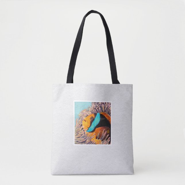 Sea Anemone Fish Tote Bag (Front)