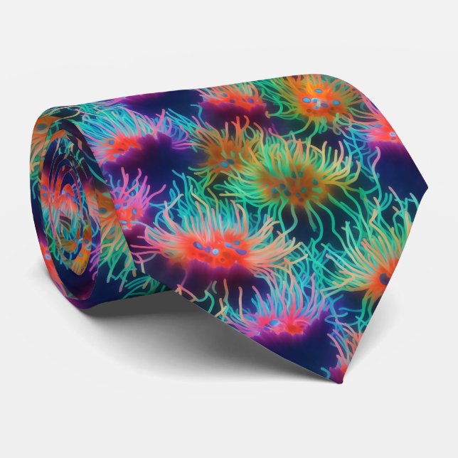 Sea Anemone Neck Tie (Rolled)