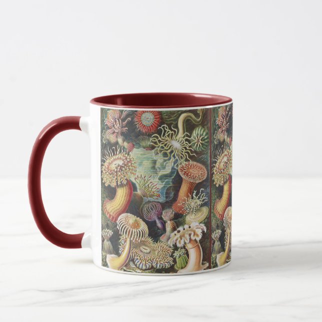 Sea Anemone Scientific Nature Ocean Mug (Left)