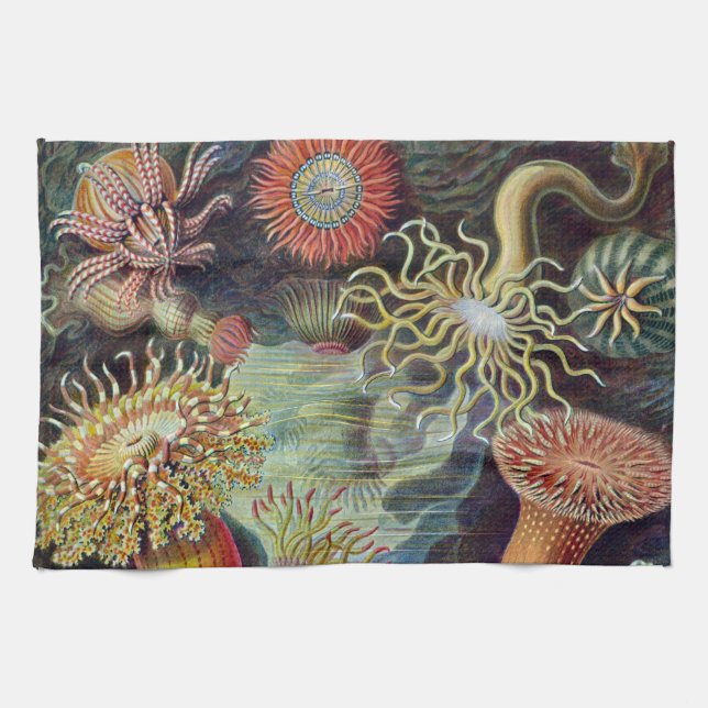 Sea Anemone Scientific Nature Ocean Towel (Horizontal)