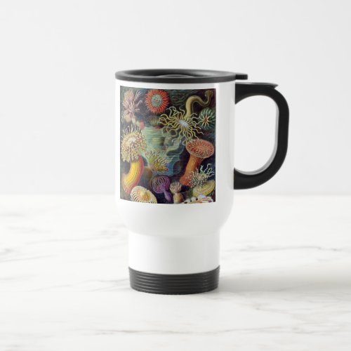 Sea Anemone Scientific Nature Ocean Travel Mug