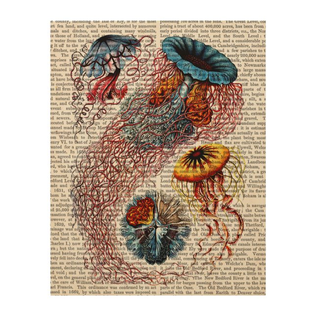 Sea Anemone Wood Wall Art (Front)