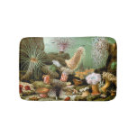 Sea Anemones, Vintage Marine Life Ocean Animals Bathroom Mat