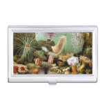 Sea Anemones, Vintage Marine Life Ocean Animals Business Card Holder