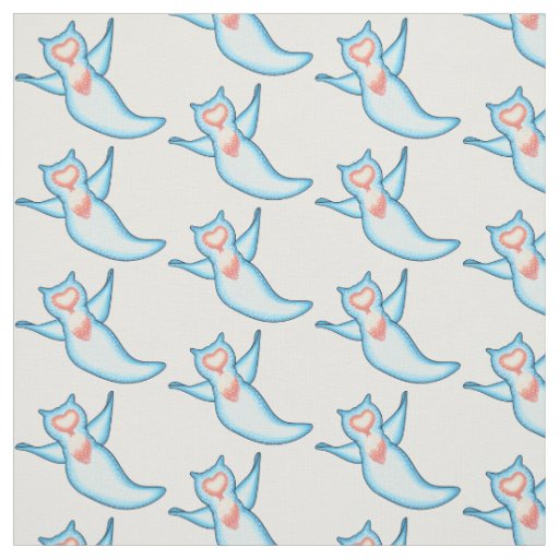 Sea angel cartoon illustration fabric