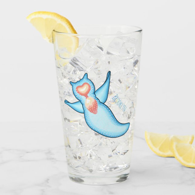 Sea angel cartoon illustration glass (Front Ice)