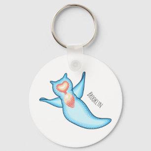 Sea angel cartoon illustration keychain