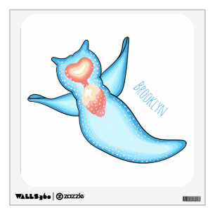 Sea angel cartoon illustration  wall decal