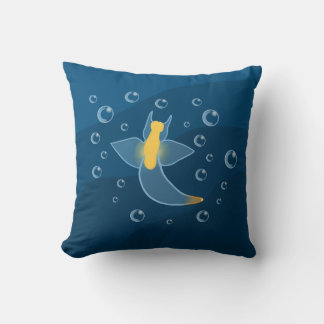 Sea Angel Sea Slug Throw Pillow