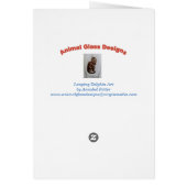 Sea Animal Leaping Dolphin Cards (Back)