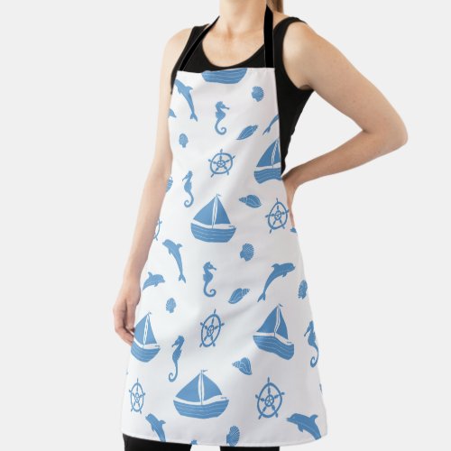 Sea Animals and Boat Apron