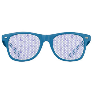 Sea animals and sailboat one line drawing pattern retro sunglasses