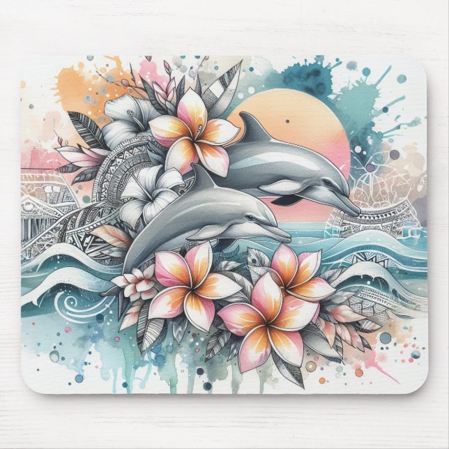 Sea Animals Beach Mouse Pad (Front)