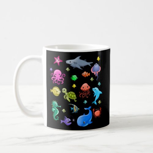 Sea Animals Children Ocean Creatures Clownfish Coffee Mug