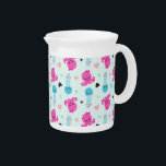 Sea Animals, Sea Life, Octopus, Jellyfish, Hearts Beverage Pitcher<br><div class="desc">Cute,  fun and adorable pattern with octopuses,  jellyfishes,  hearts and stars. Modern and trendy gift,  perfect for the sea lover in your life.</div>