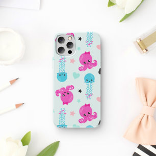 Sea Animals, Sea Life, Octopus, Jellyfish, Hearts iPhone 17 Case