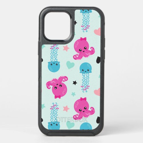 Sea Animals Sea Life Octopus Jellyfish Hearts OtterBox Symmetry iPhone 12 Case