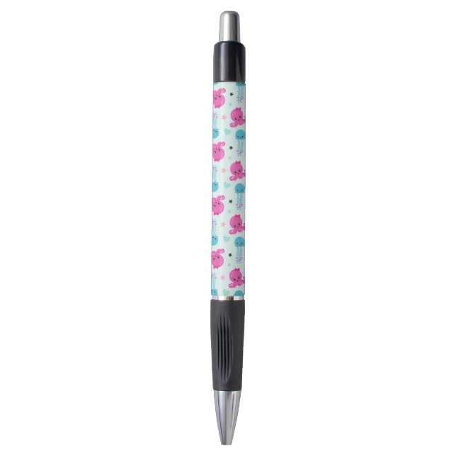 Sea Animals, Sea Life, Octopus, Jellyfish, Hearts Pen (Front Vertical)