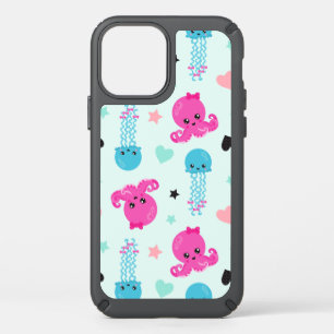 Sea Animals, Sea Life, Octopus, Jellyfish, Hearts Speck iPhone 12 Case