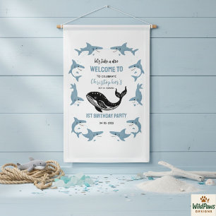 Sea Animals Shark 1st Birthday   Under the Sea Banner