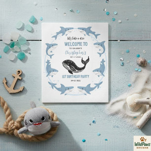 Sea Animals Shark 1st Birthday Under the Sea Foam Board
